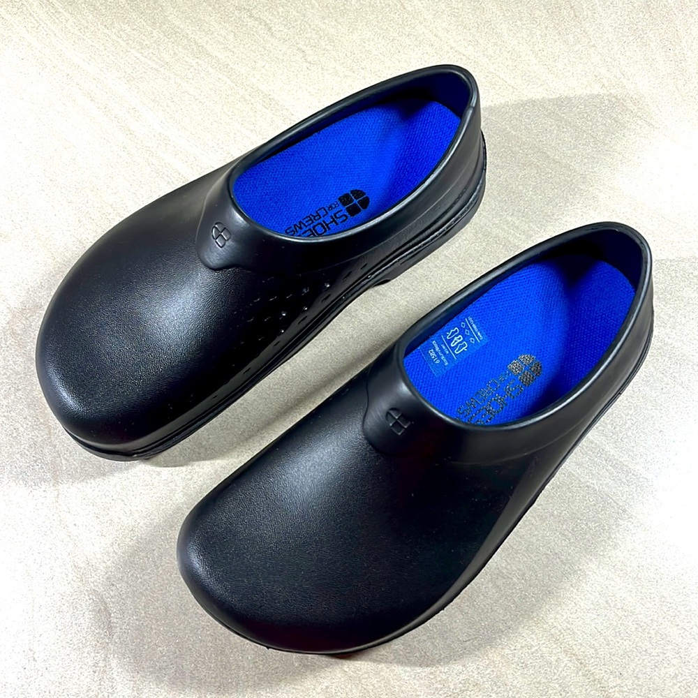 Shoes for Crews, Black Non Slip Clog Style Shoes, Women’s Size 7, NWOT